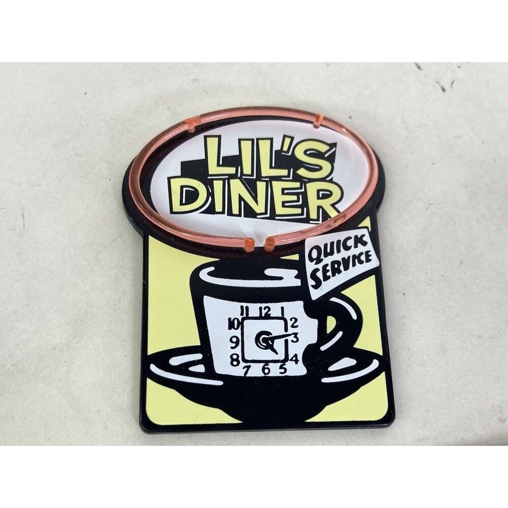 American Girl AG Minis Illuma Room Lil's Diner Quick Service Advertising Sign